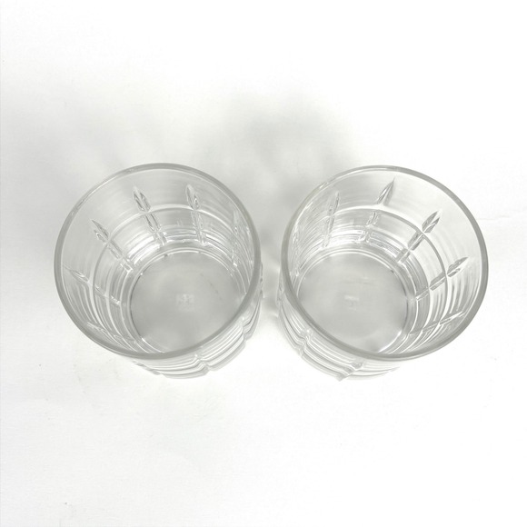 MCM Vintage Two Anchor Hocking Manchester Old Fashion Tartan Rocks Glasses - Picture 4 of 4